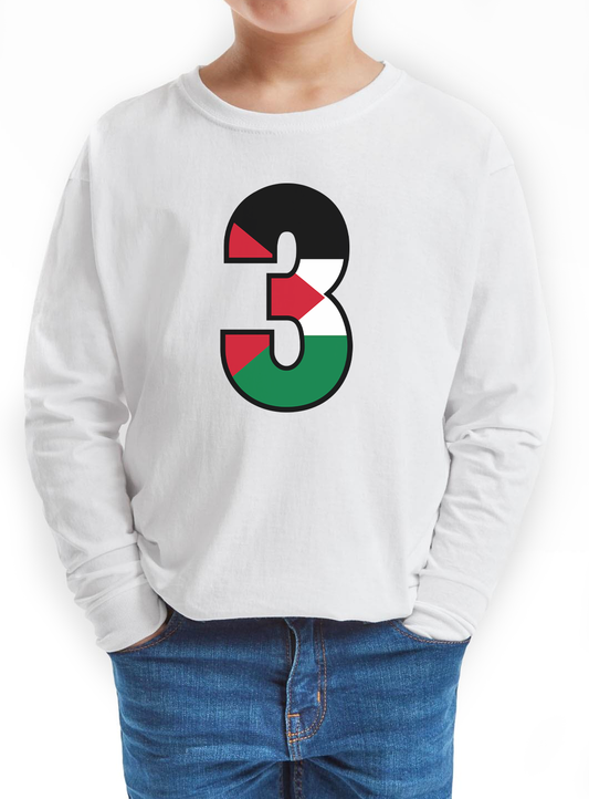 Essential Long Sleeve T-Shirt for Kids White 3- 15 YRS  Code: ELTKW-165