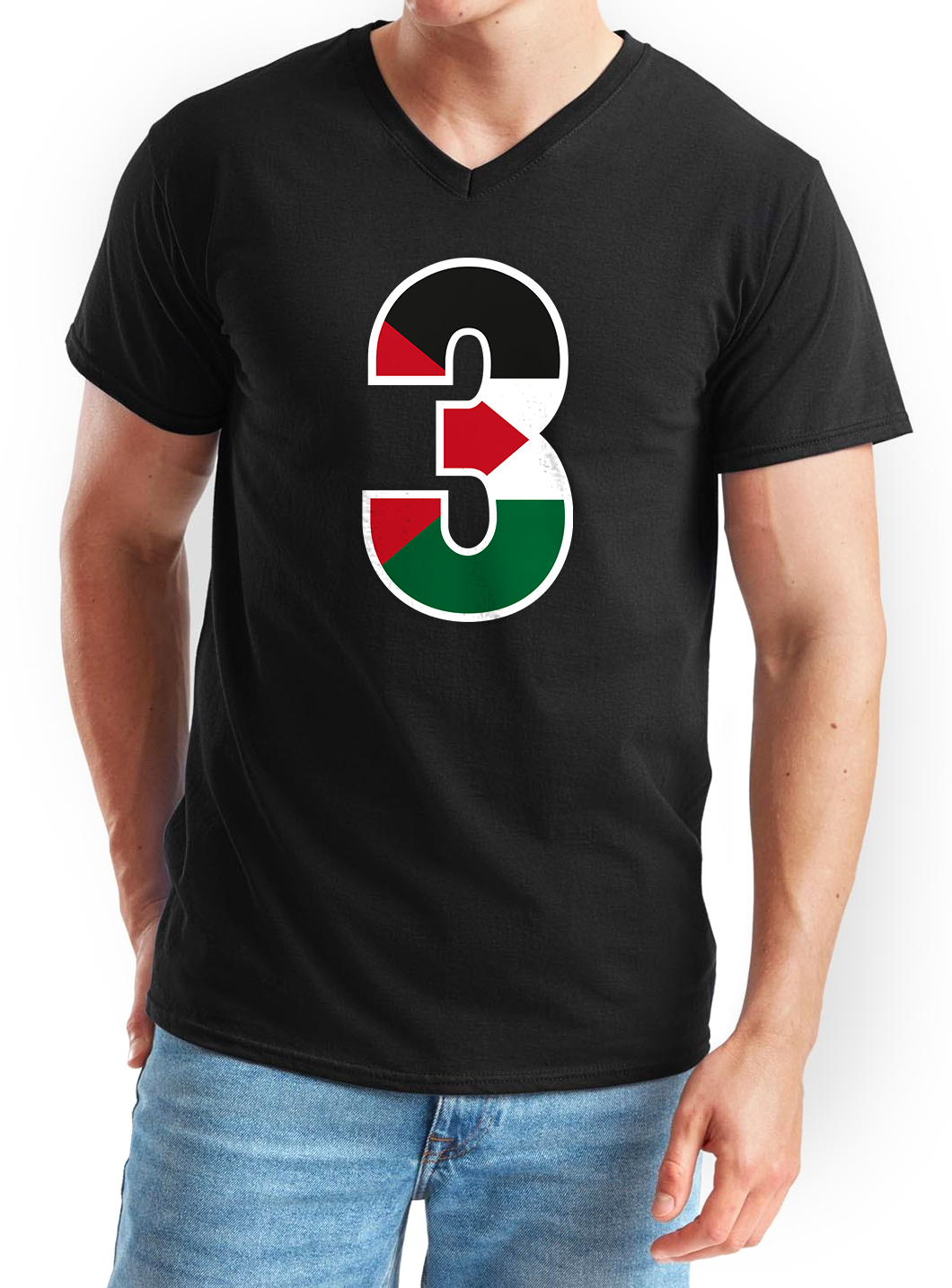 Essential V-Neck T-Shirt Black S-5XL Code: EVNTB-165