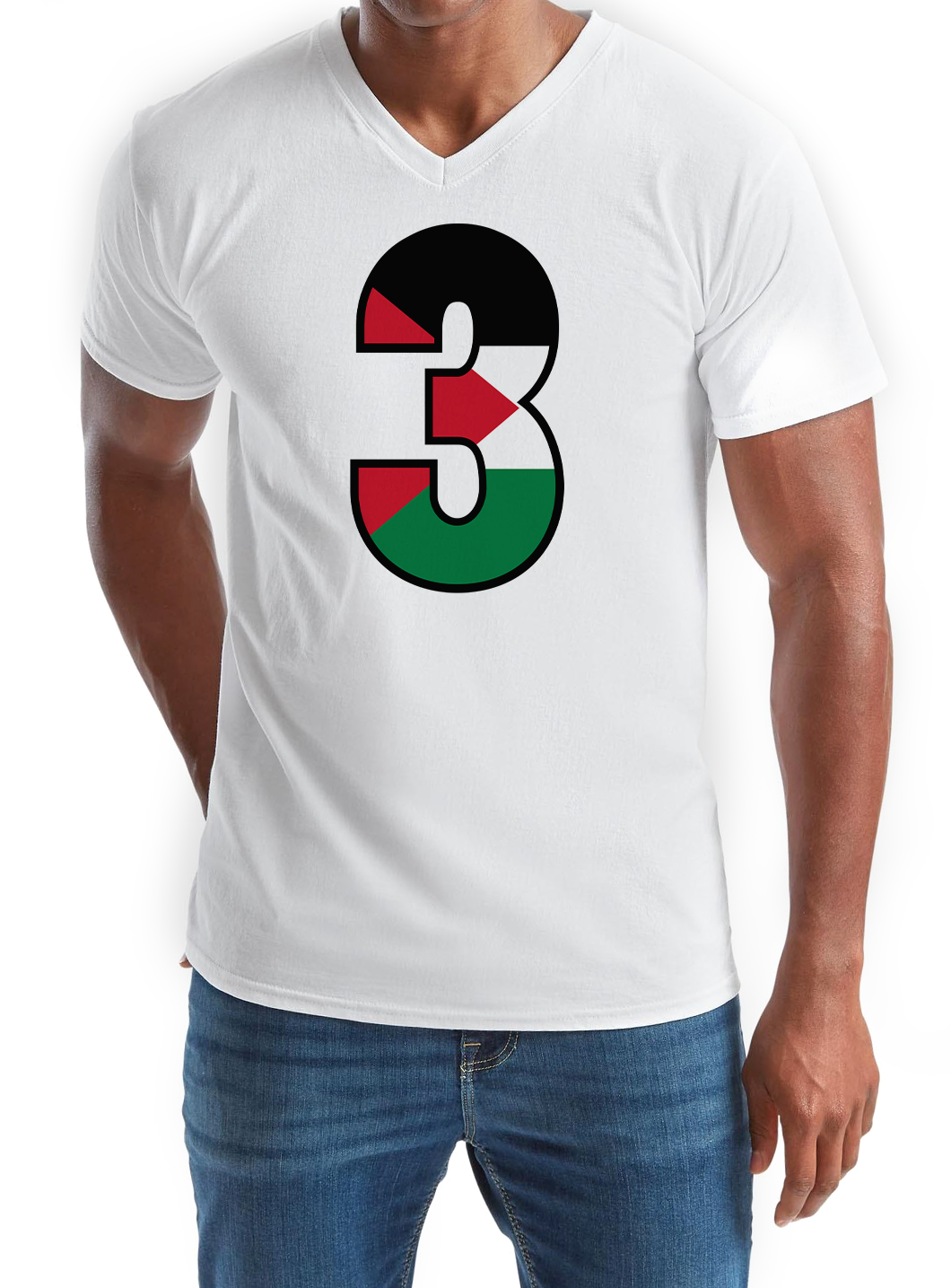 Classic V-Neck T-Shirt White S-2XL Code: CVNTW-145