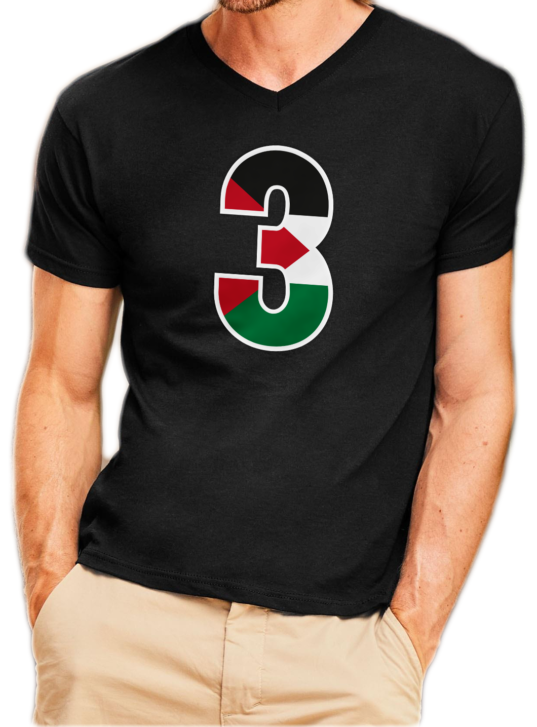 Classic V-Neck T-Shirt Black S-2XL Code: CVNTB-145