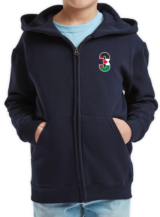 Kids Classic Zip Hoodie Deep Navy 5-6yrs to 14-15yrs Code: KCZHN-280