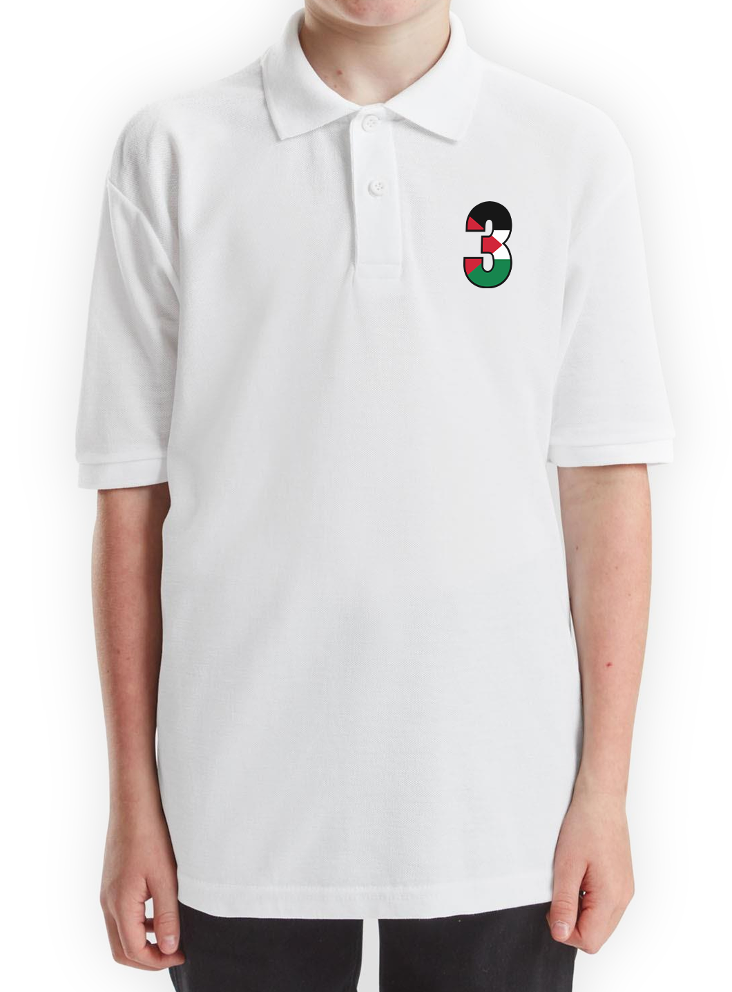 Kids  Classic Polycotton Polo White 3yrs -15yrs Code: KCPPW-180