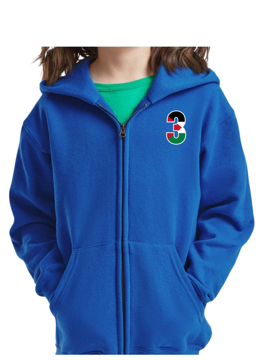 Kids Classic Zip Hoodie Royal 5-6yrs to 14-15yrs Code: KCZHR-280