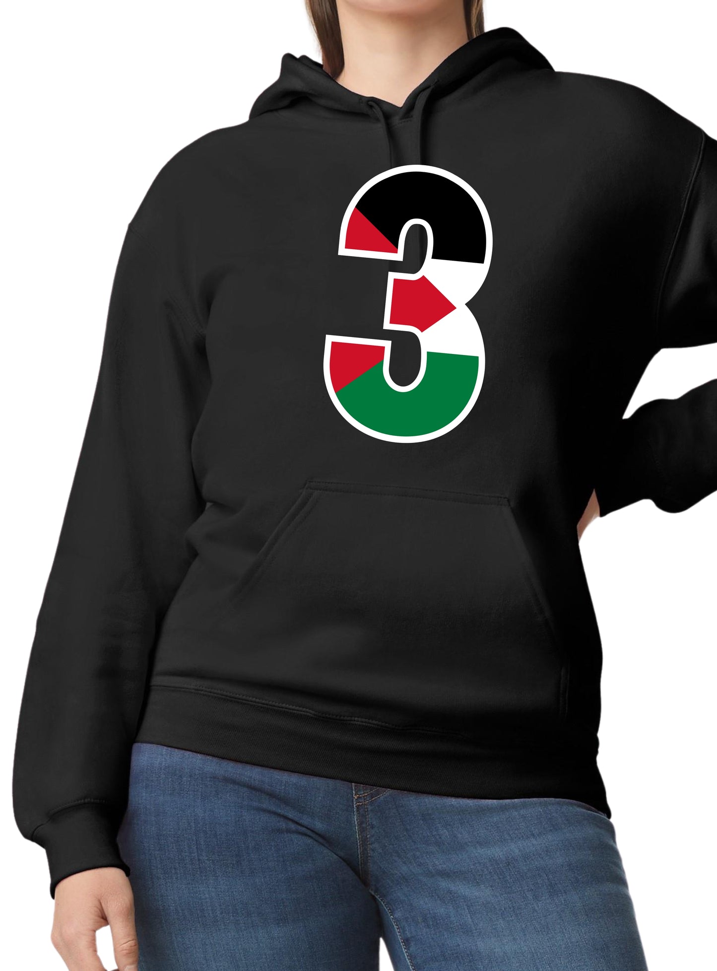 Ladies Midweight Softstyle Pullover Hoodie Black S - 5XL Code: MSPHB-285