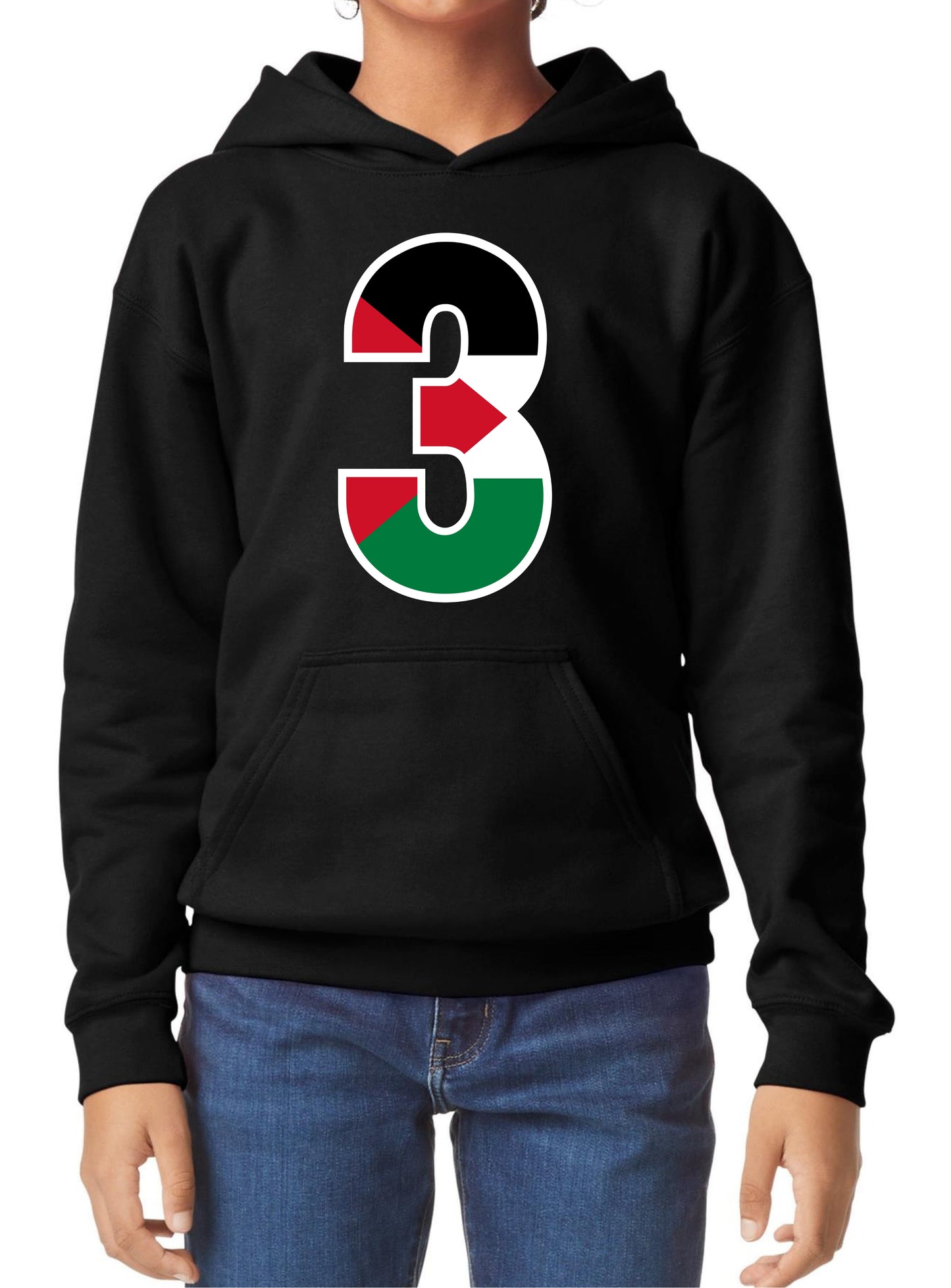 Kids Classic Hooded Sweatshirt Black  3yrs to 12yrs Code: KCHSB-295