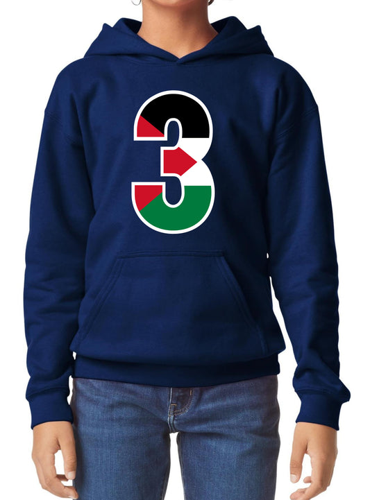 Kids Midweight Softstyle Hoodie Navy  YXS to YXL  (4yrs to 14yrs) Code: KMSHB-285