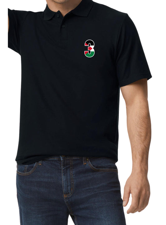 Softstyle Pique Polo Black T-Shirt S-4XL Code: SPPB-170